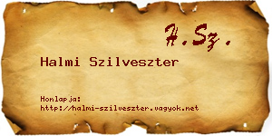 Halmi Szilveszter névjegykártya